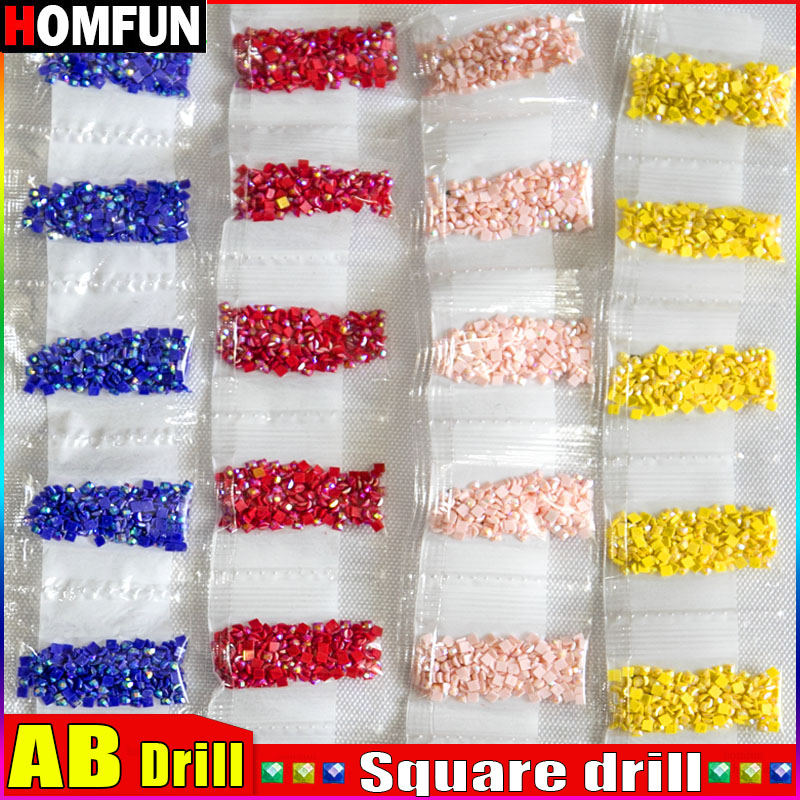Photo Mosaic Print - HOMFUN AB Square Drill DIY Diamond