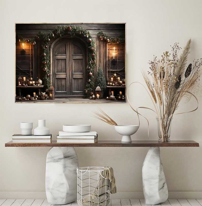 1pc frameless Large Christmas  - огляд і ціна Family Tree Print