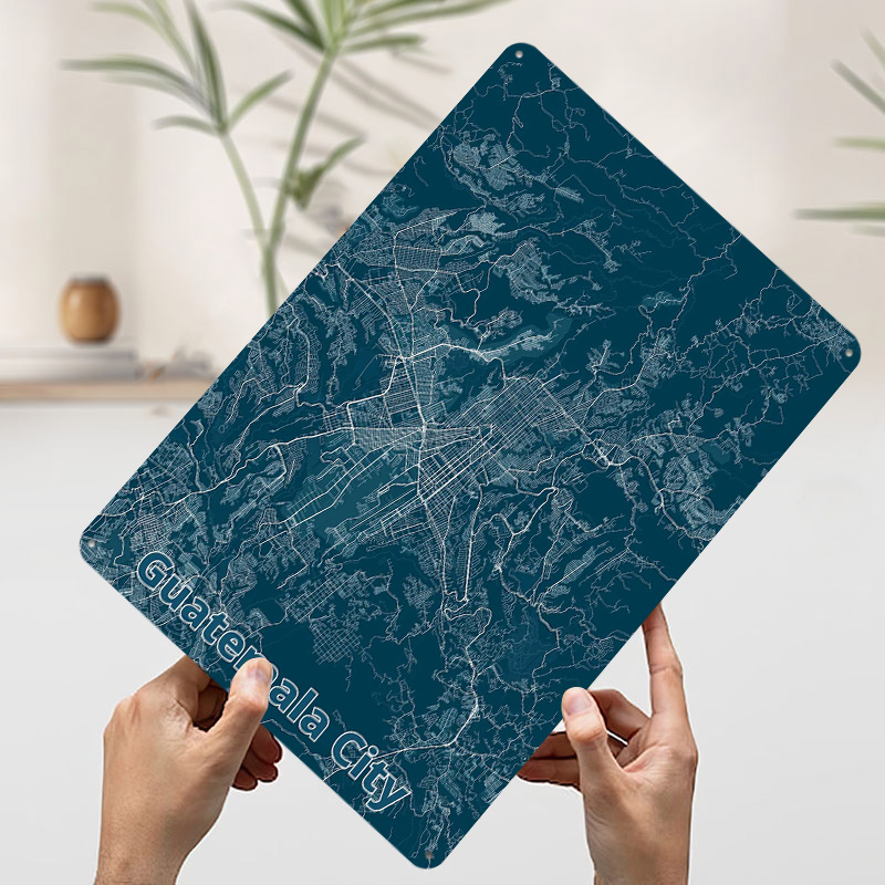 Guatemala City Map Tinplate Po - огляд і ціна Custom Map Poster
