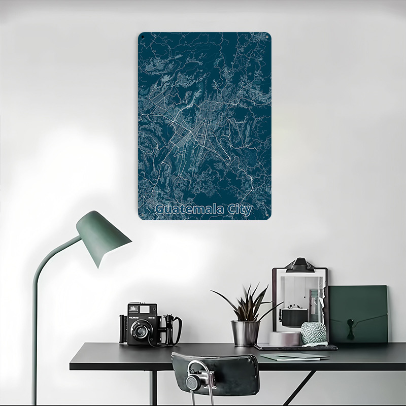 Guatemala City Map Tinplate Po - огляд і ціна Custom Map Poster