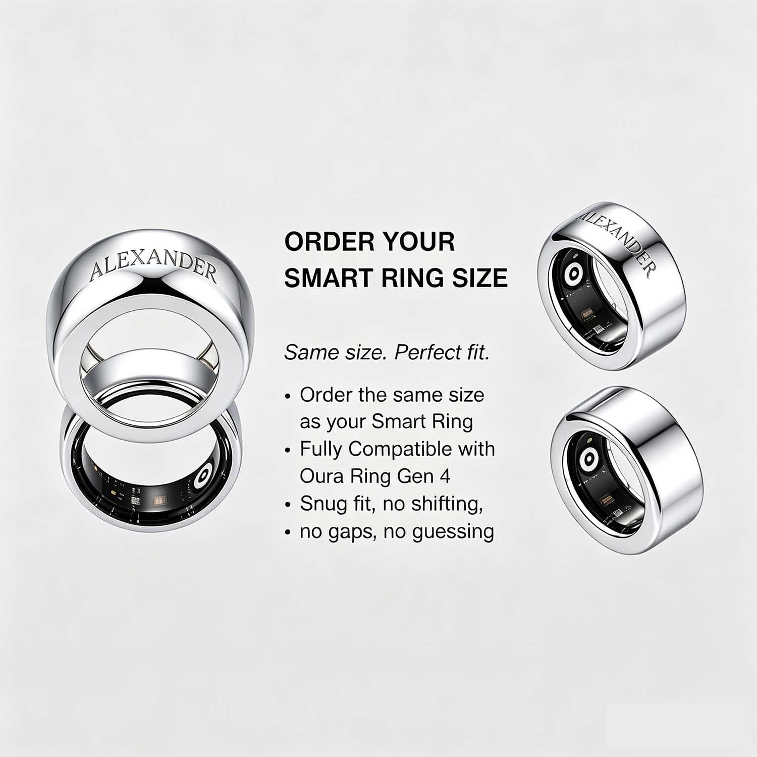 Qitian Custom Diamond Name Sma - огляд і ціна Initial Ring Custom