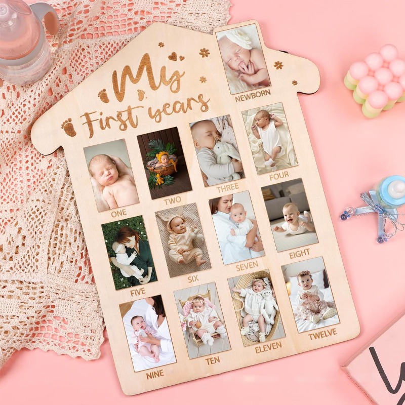 Wooden Baby Commemorative Phot - огляд і ціна Engraved Wood Frame