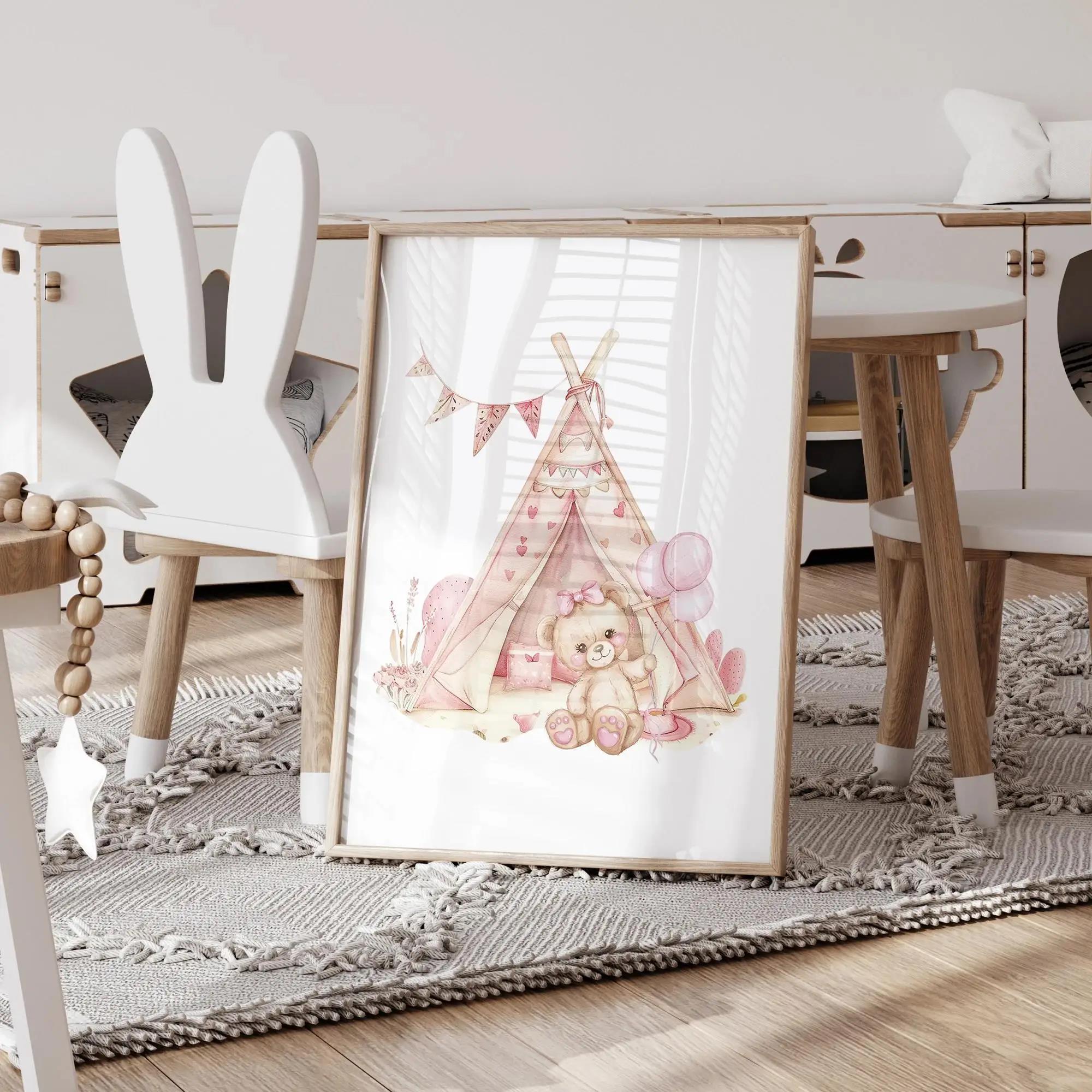 Pink Dream Bear Carousel Tent  - огляд і ціна Personalized Name Box