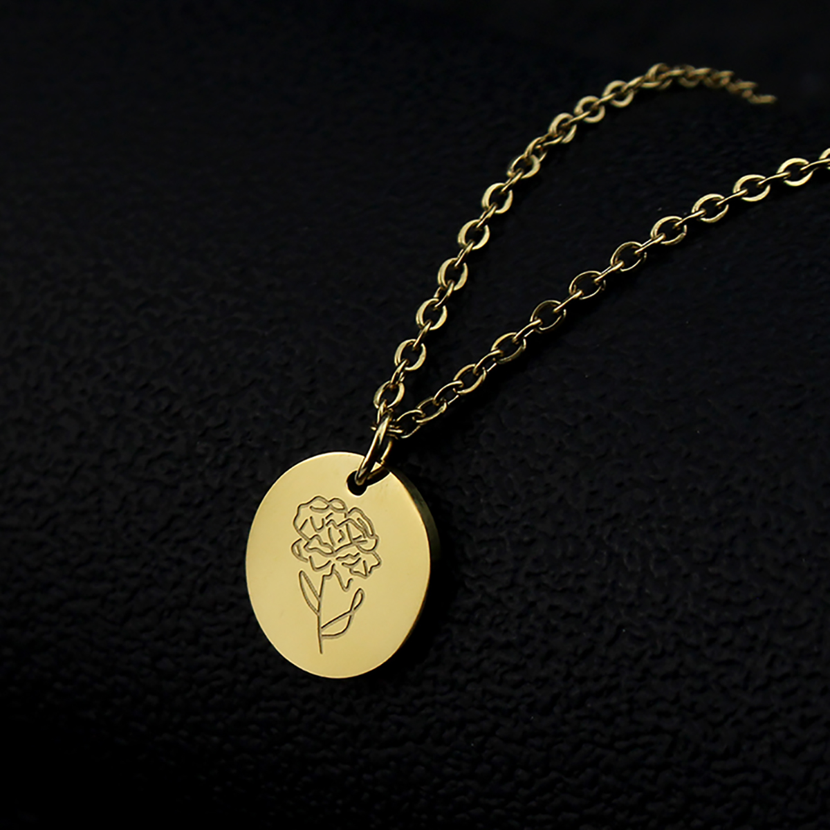 Titanium Steel December Flower - огляд і ціна Birth Flower Necklace