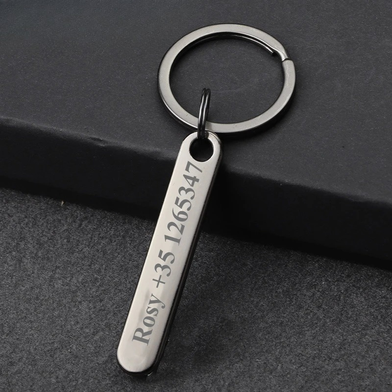 Custom Keychain with Free Engr - огляд і ціна Initial Ring Custom