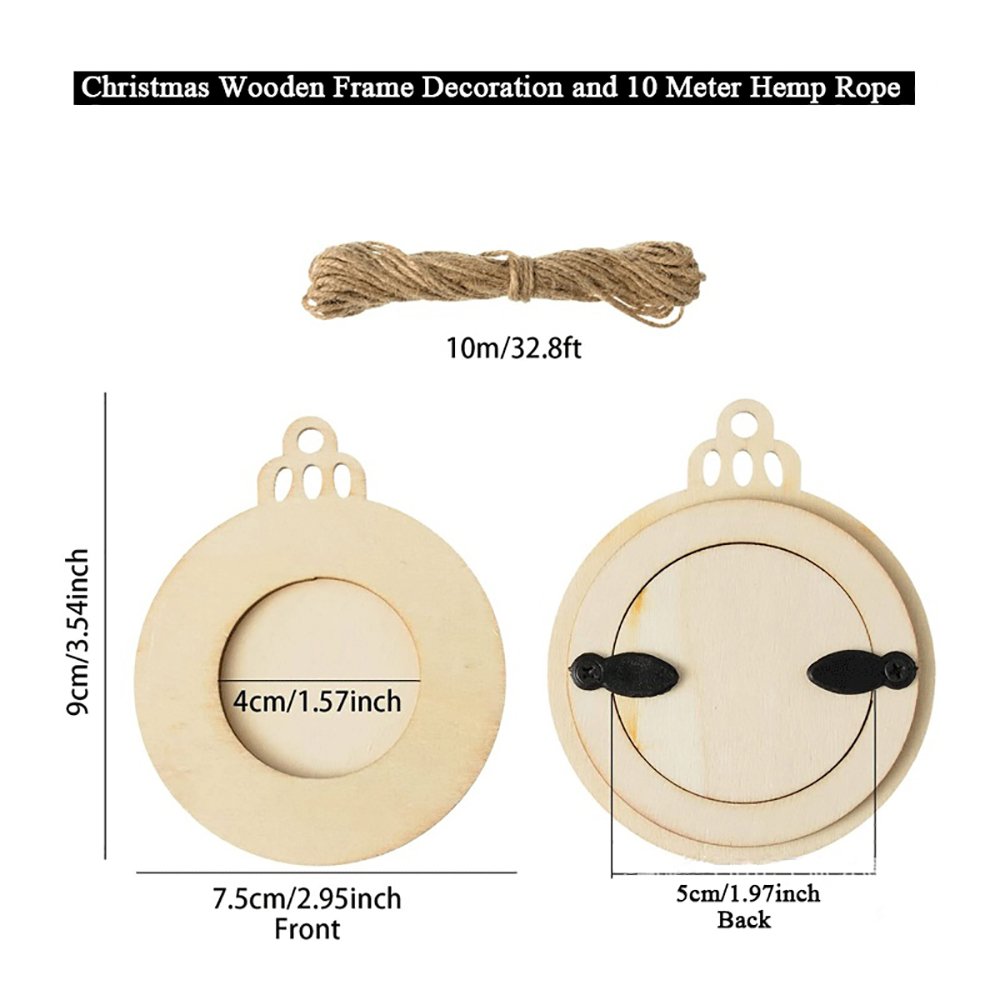 10pcs Christmas Picture Frame  - огляд і ціна Engraved Wood Frame