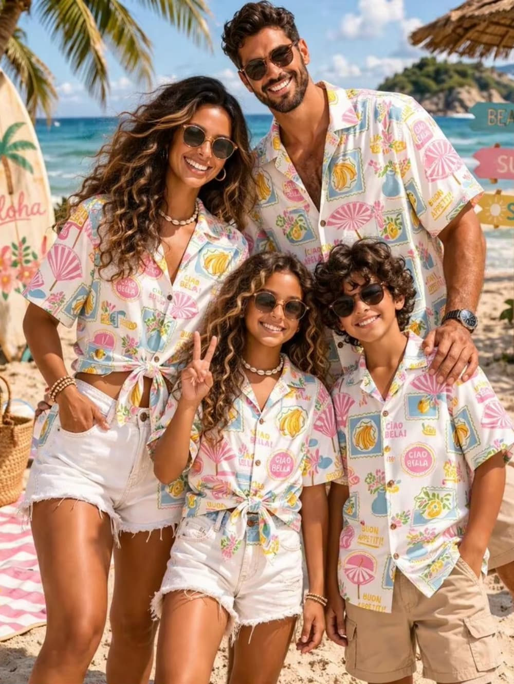 Summer Men's Family Wear Beach - огляд і ціна Family Tree Print