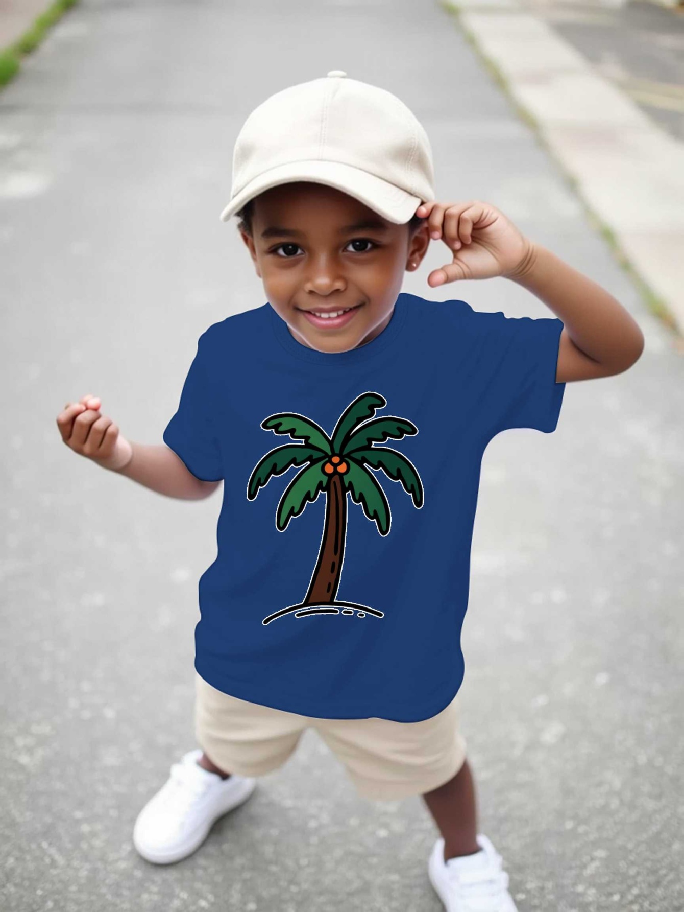 Cartoon Coconut Palm Tree Trop - огляд і ціна Family Tree Print